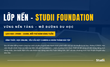 Khai giảng lớp học nền tiếng Anh - Studii Foundation